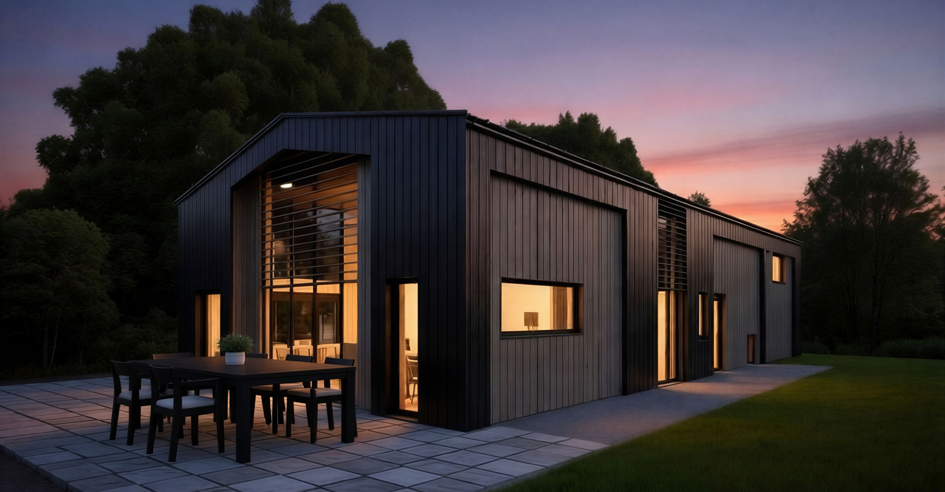 Passalls Farm transforms a disused agricultural barn into a spacious six-bedroom family home while carefully retaining the original structure and footprint.