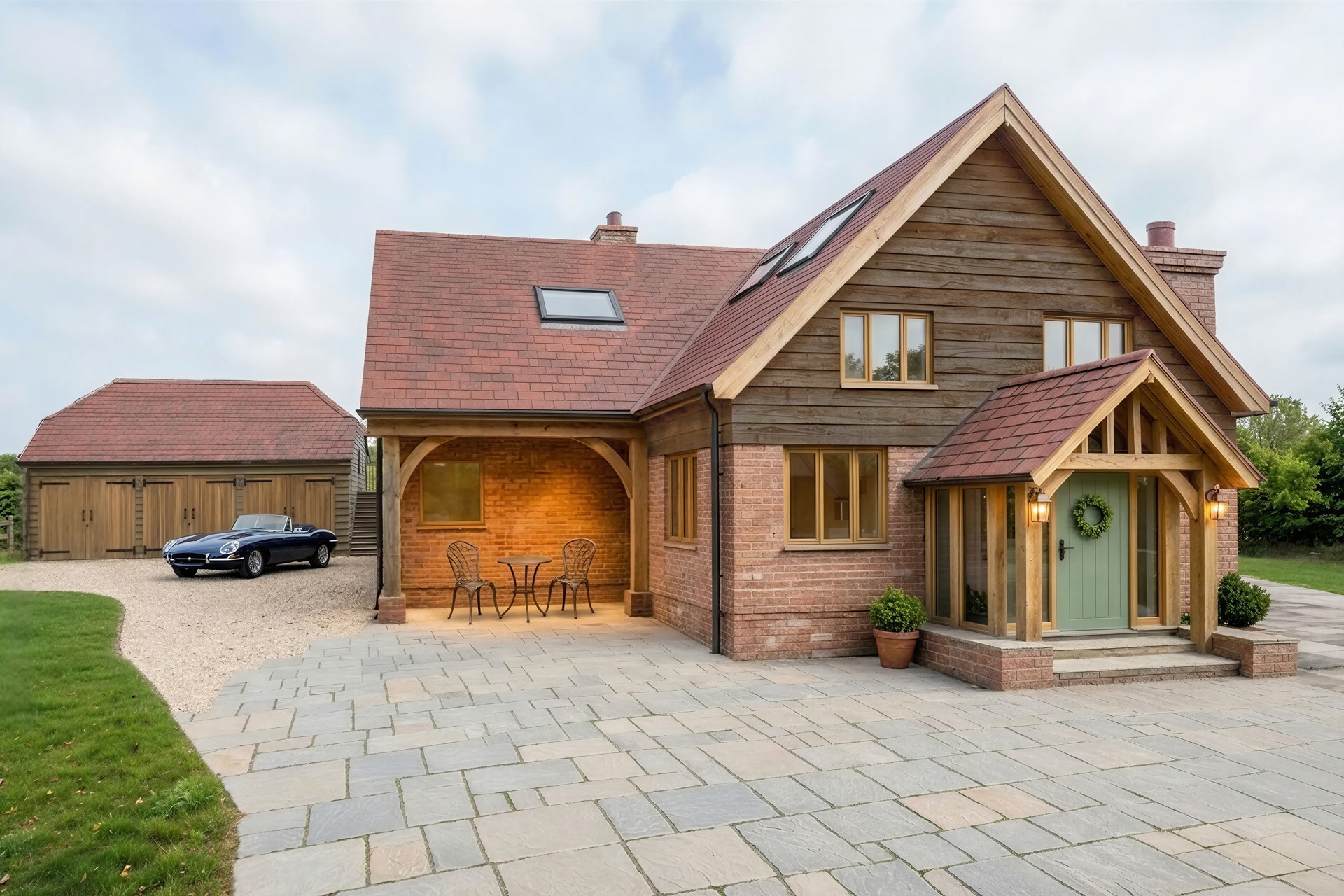 The original property no longer suited the needs of the owners, so the proposal creates a larger home while carefully maintaining a comfortable relationship with neighbouring properties.